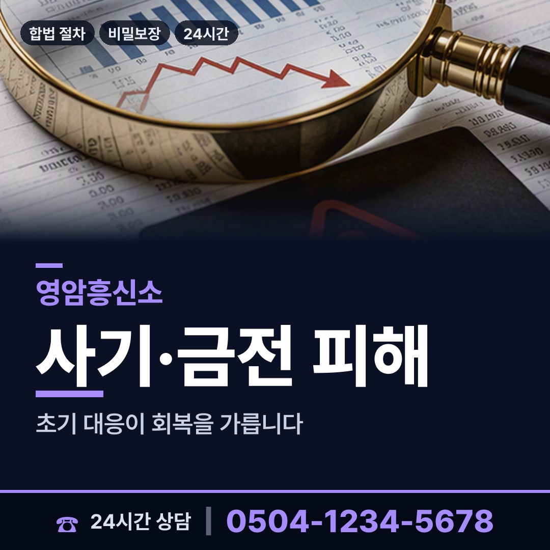영암 삼호읍 투자사기조사 상담 안내